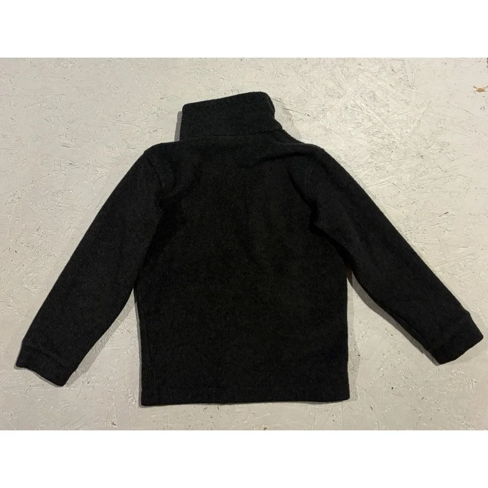 Columbia Sportswear Fleece Jacket Boys‎ XS Gray Mock Neck Full Zip Pockets